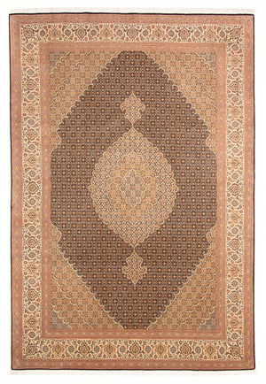 Alfombra Persa - Tabriz - Real - 297 x 200 cm - azul oscuro