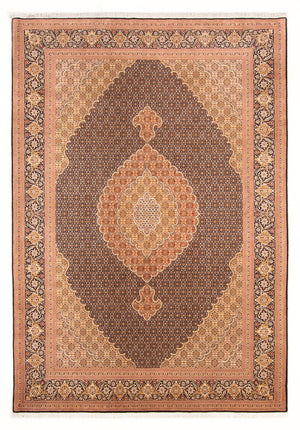 Alfombra Persa - Tabriz - Real - 297 x 200 cm - azul oscuro