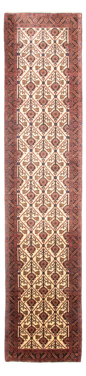 Alfombra de pasillo Alfombra persa - Nómada - 414 x 90 cm - beige