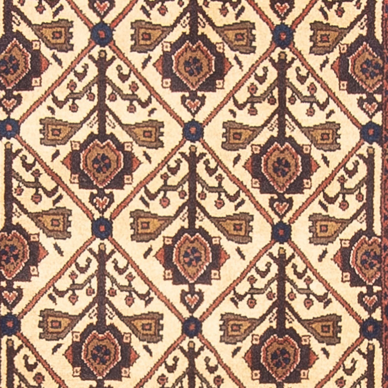 Alfombra de pasillo Alfombra persa - Nómada - 414 x 90 cm - beige