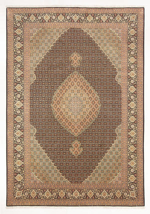 Alfombra Persa - Tabriz - Real - 296 x 199 cm - azul oscuro