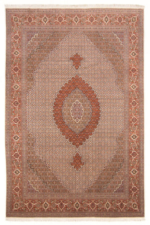 Alfombra Persa - Tabriz - Real - 304 x 195 cm - beige oscuro