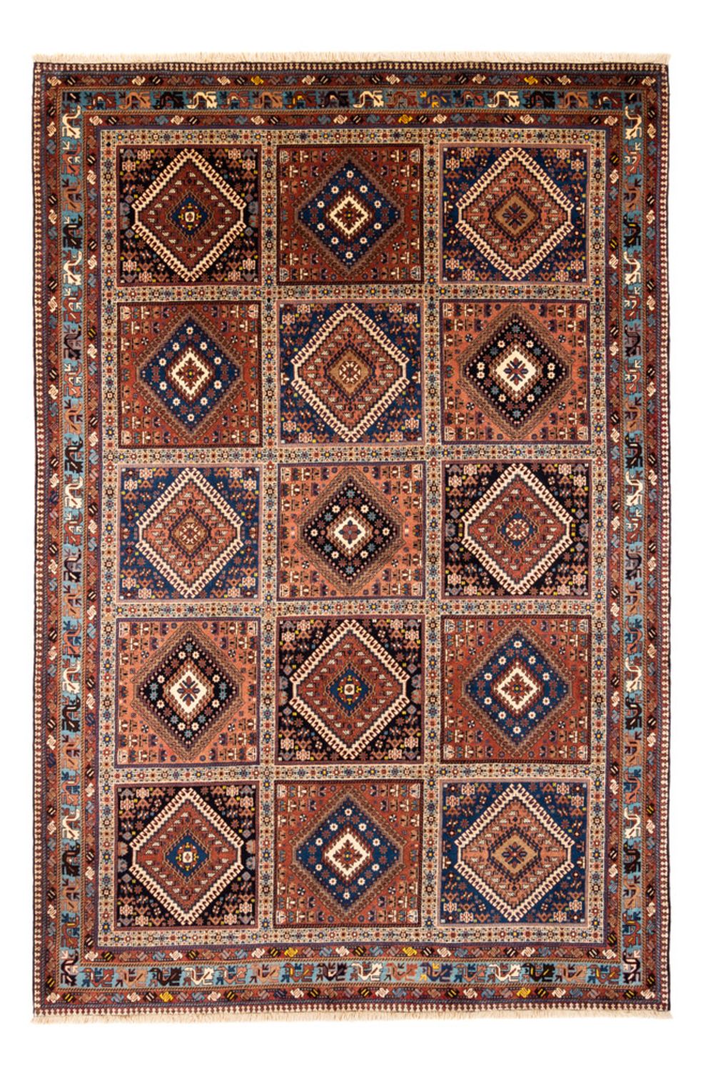 Alfombra persa - Nómada - 305 x 205 cm - beige oscuro