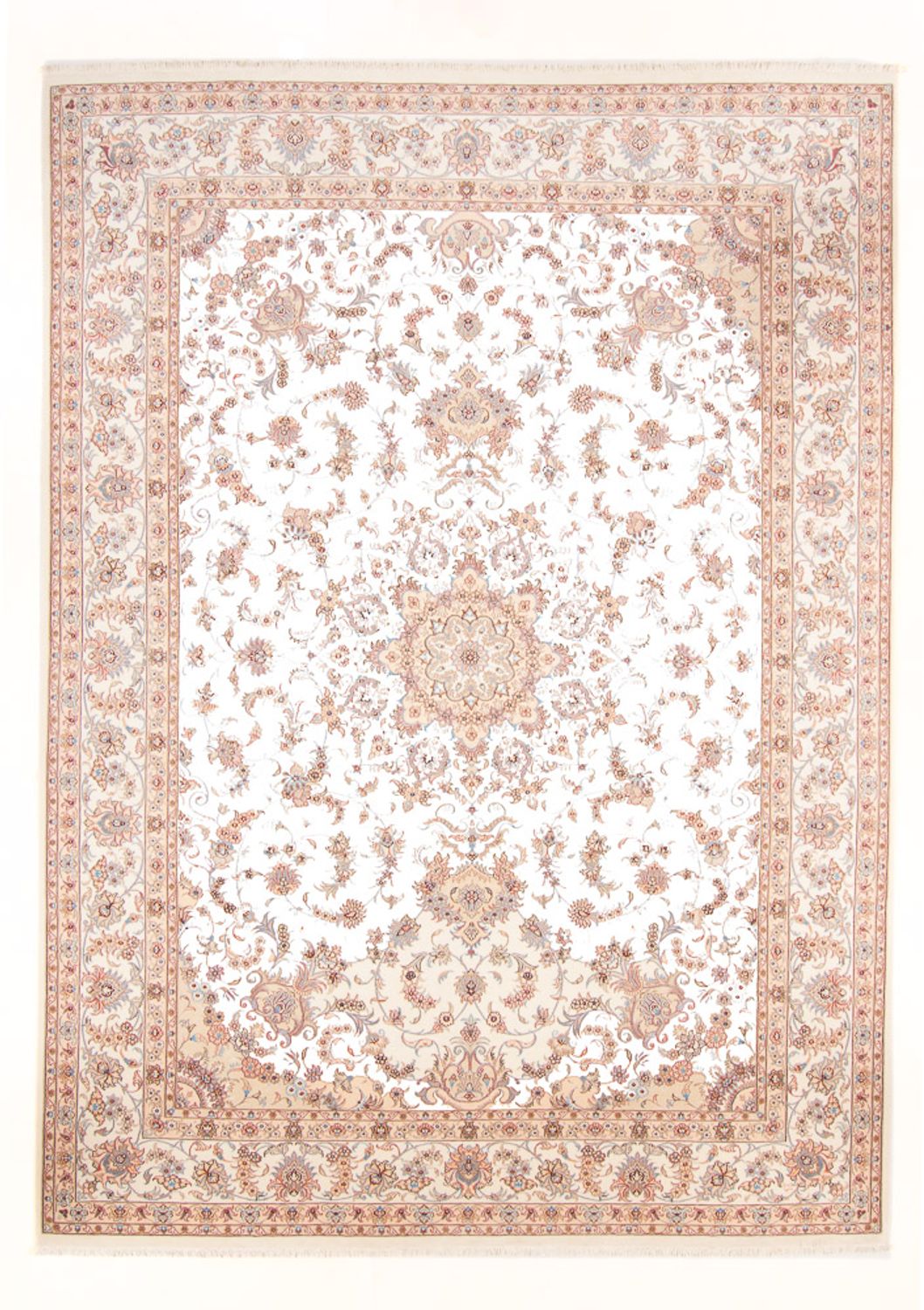 Alfombra Persa - Tabriz - Real - 344 x 253 cm - crema
