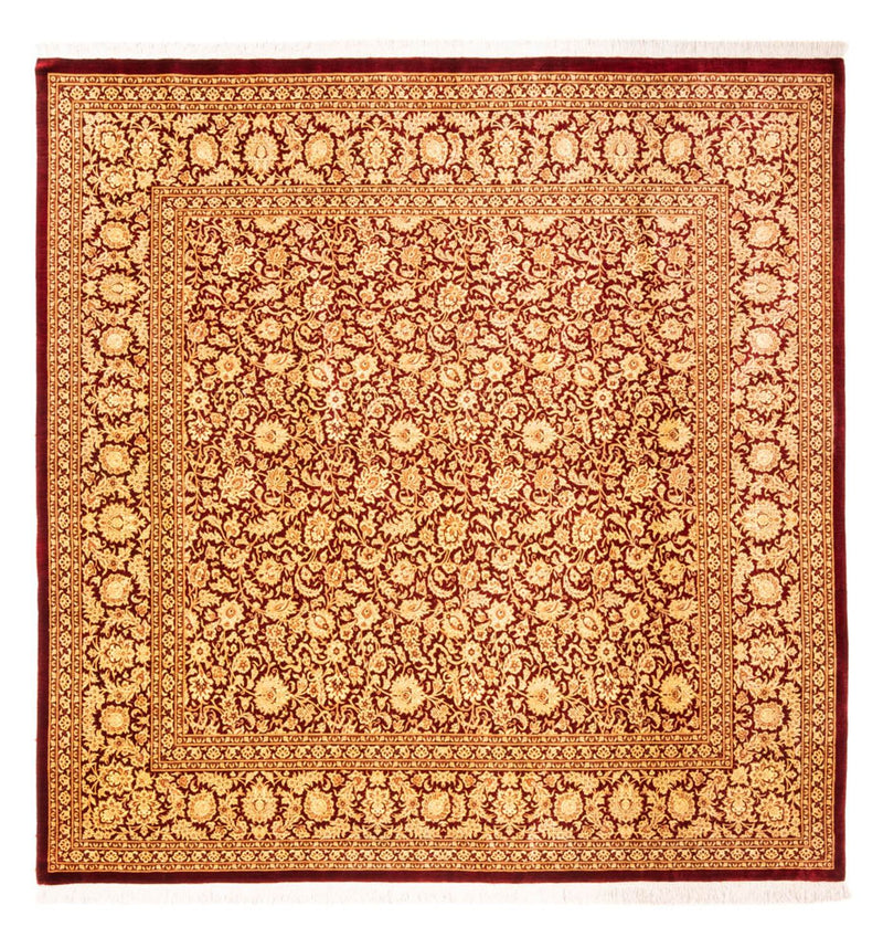 Alfombra de seda - Ghom Seda - Prima cuadrado  - 200 x 200 cm - oro