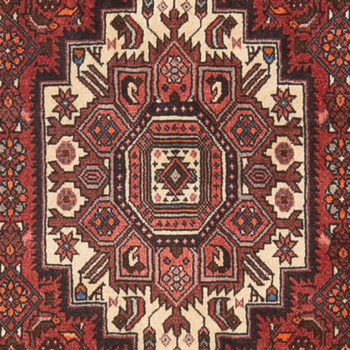 Alfombra persa - Nómada - 120 x 77 cm - crema