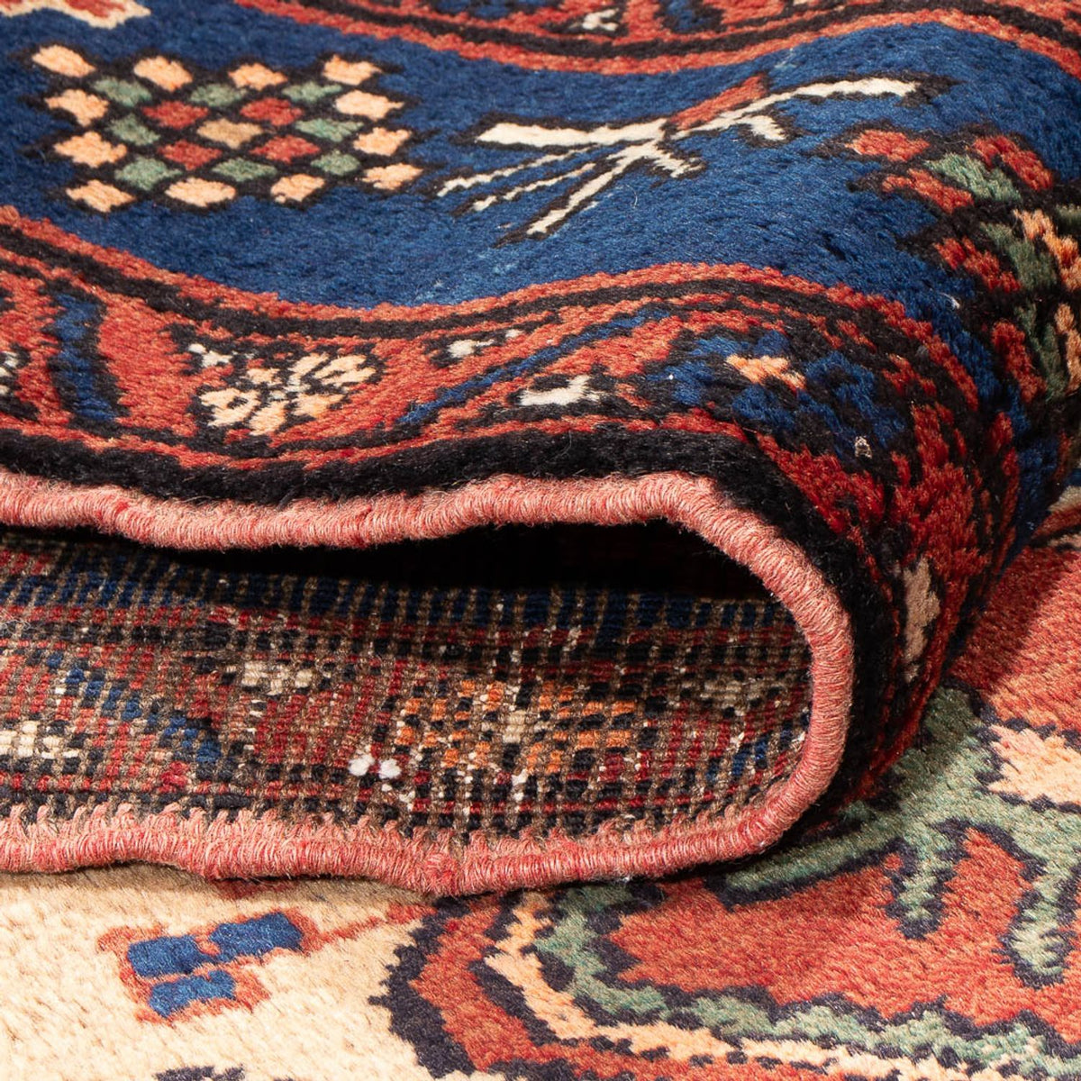 Alfombra de pasillo Alfombra persa - Nómada - 412 x 120 cm - beige