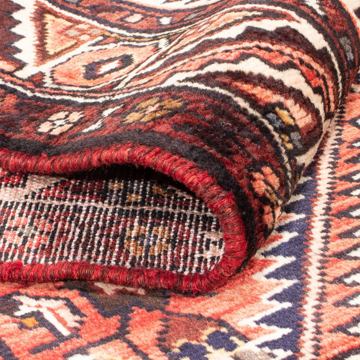 Alfombra de pasillo Alfombra persa - Nómada - 350 x 116 cm - rojo