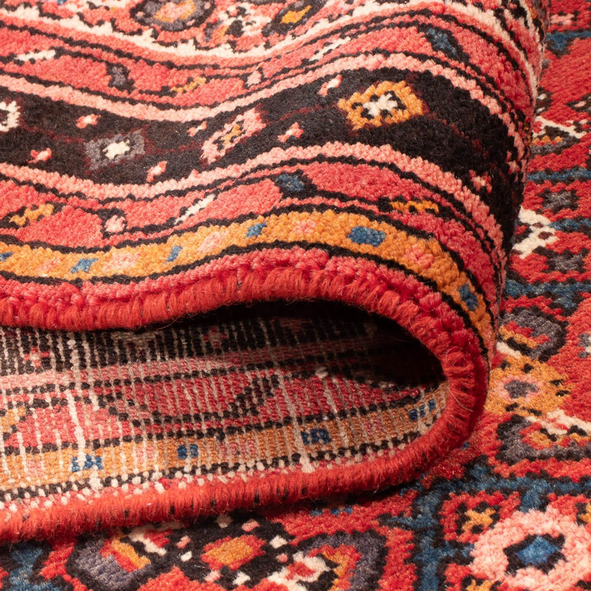 Alfombra de pasillo Alfombra persa - Nómada - 385 x 105 cm - rojo