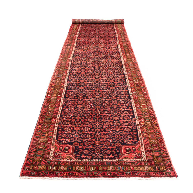 Alfombra de pasillo Alfombra persa - Nómada - 434 x 102 cm - azul oscuro