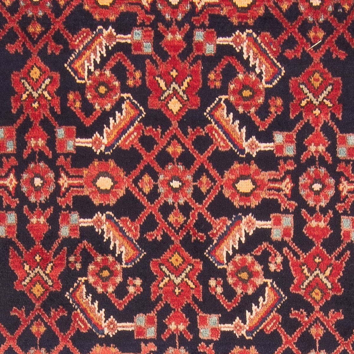 Alfombra de pasillo Alfombra persa - Nómada - 410 x 108 cm - azul oscuro