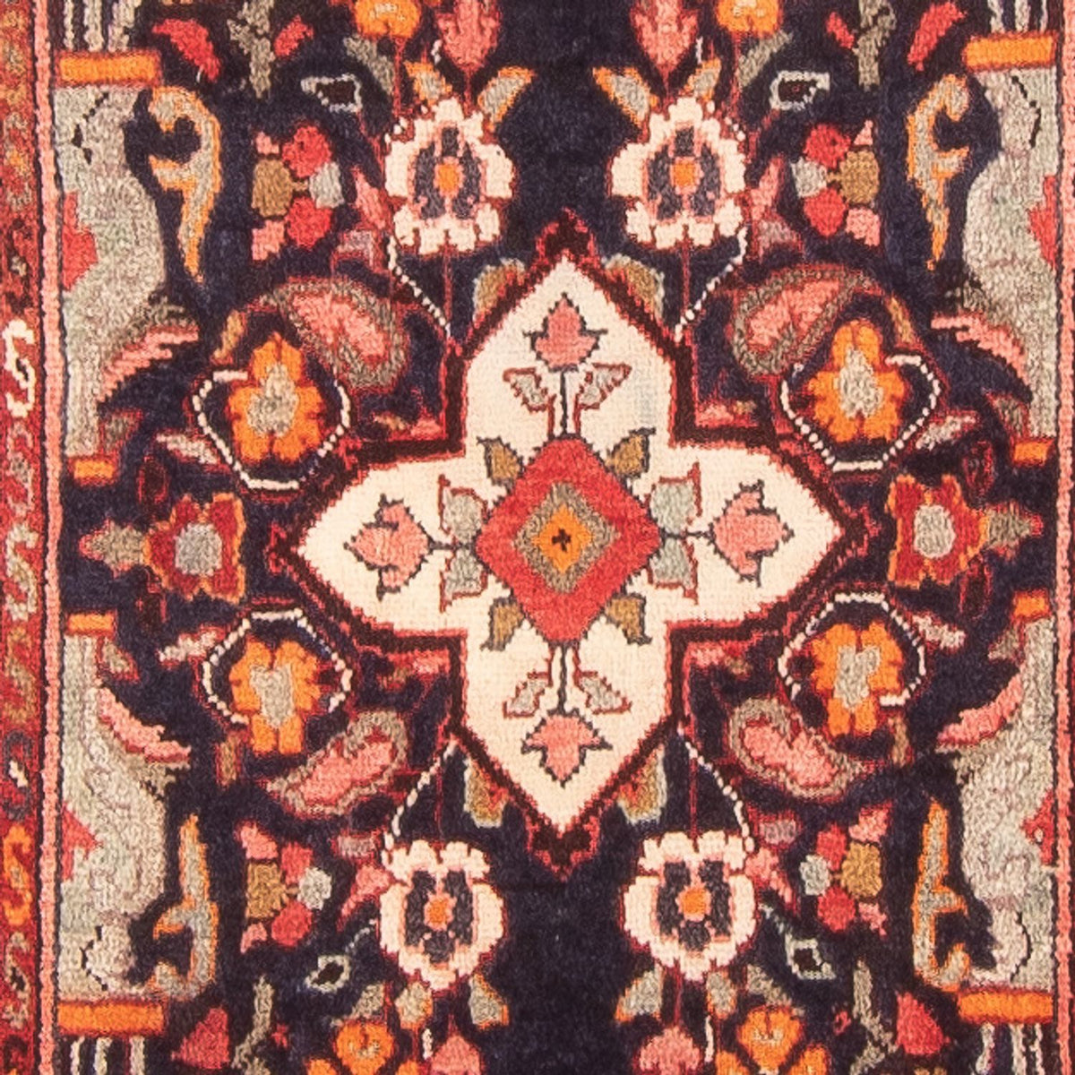 Alfombra de pasillo Alfombra persa - Nómada - 391 x 100 cm - azul oscuro