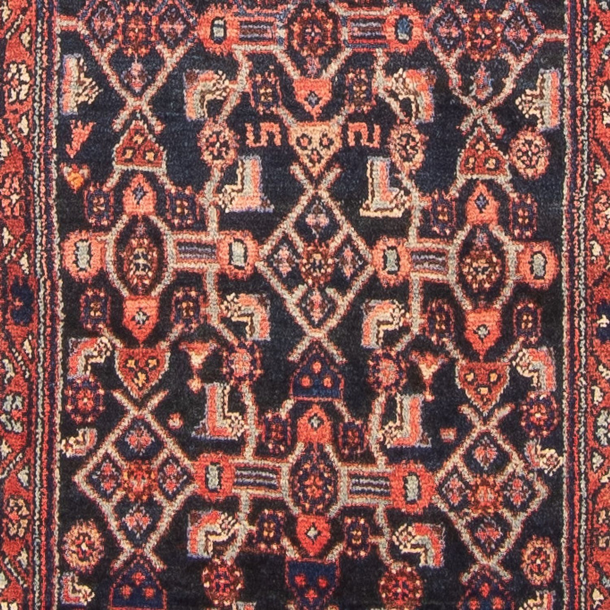 Alfombra de pasillo Alfombra persa - Nómada - 432 x 112 cm - azul oscuro