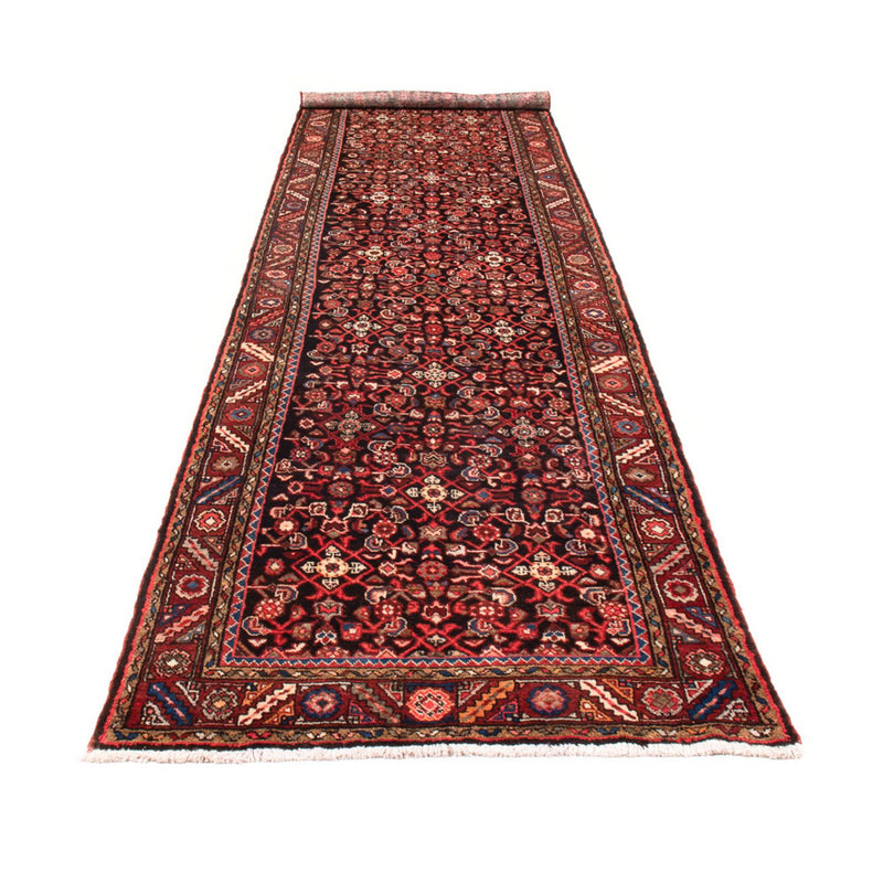Alfombra de pasillo Alfombra persa - Nómada - 405 x 107 cm - azul oscuro