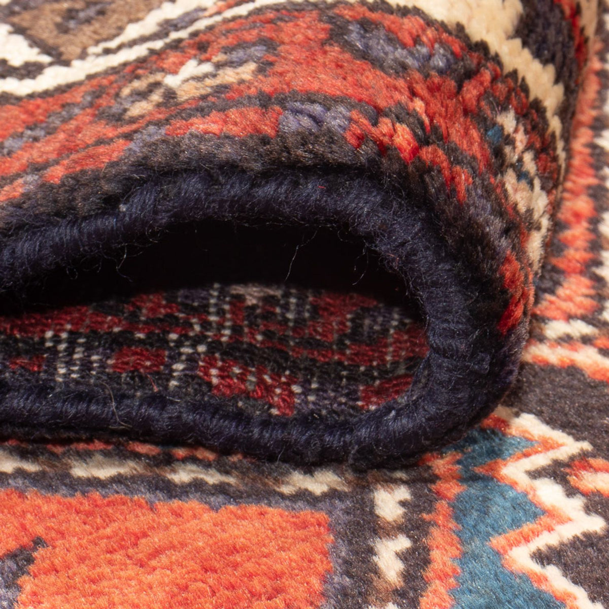 Alfombra de pasillo Alfombra persa - Nómada - 391 x 100 cm - rojo