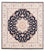 Alfombra Persa - Tabriz - Real - 220 x 198 cm - azul oscuro