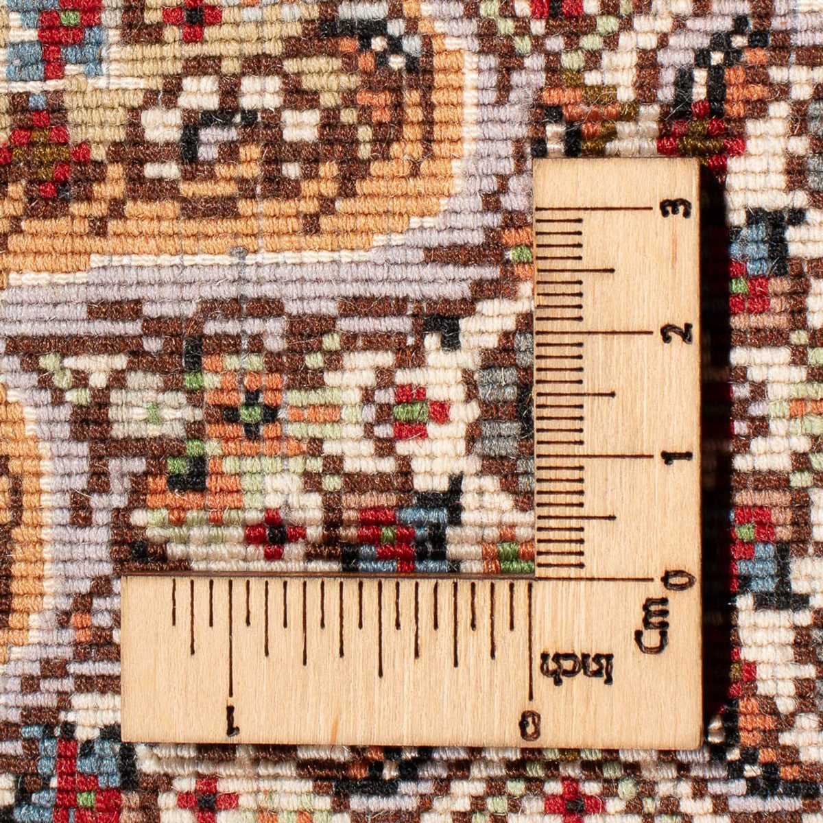 Alfombra de pasillo Alfombra Persa - Tabriz - Real - 400 x 78 cm - beige