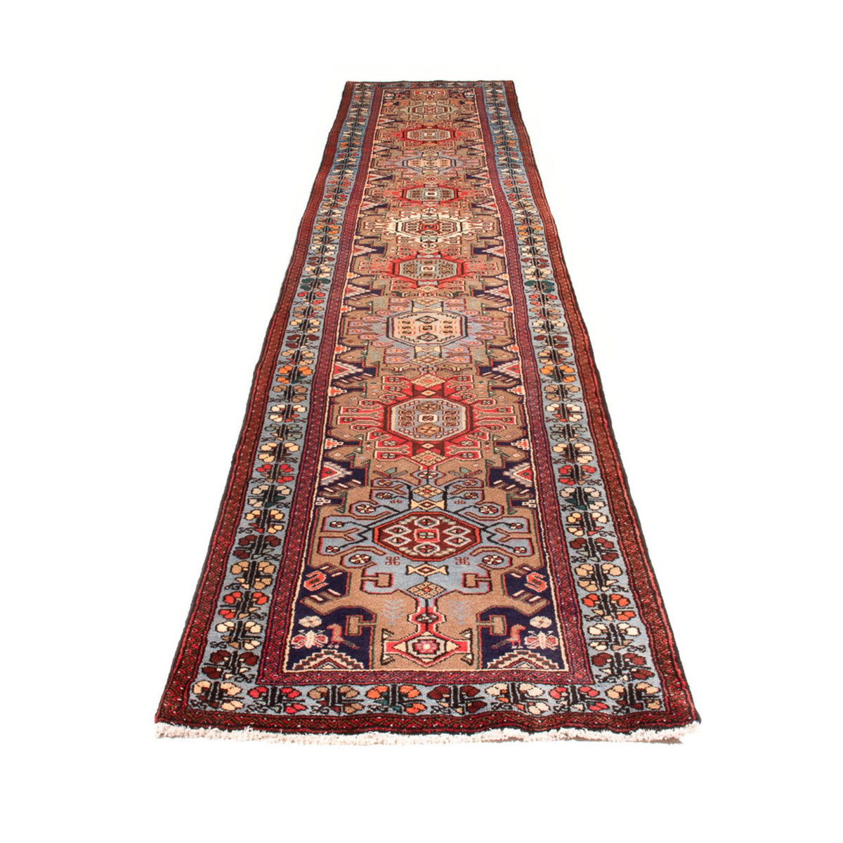 Alfombra de pasillo Alfombra persa - Nómada - 392 x 83 cm - multicolor