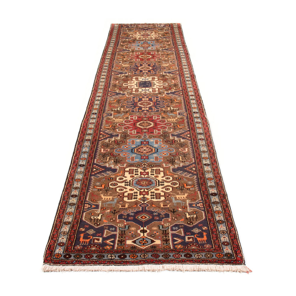 Alfombra de pasillo Alfombra persa - Nómada - 400 x 92 cm - multicolor