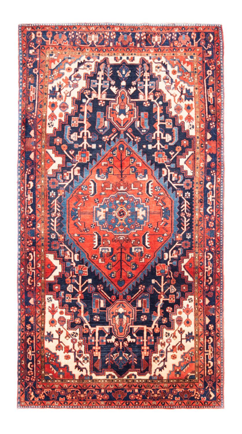 Alfombra persa - Nómada - 325 x 175 cm - azul oscuro