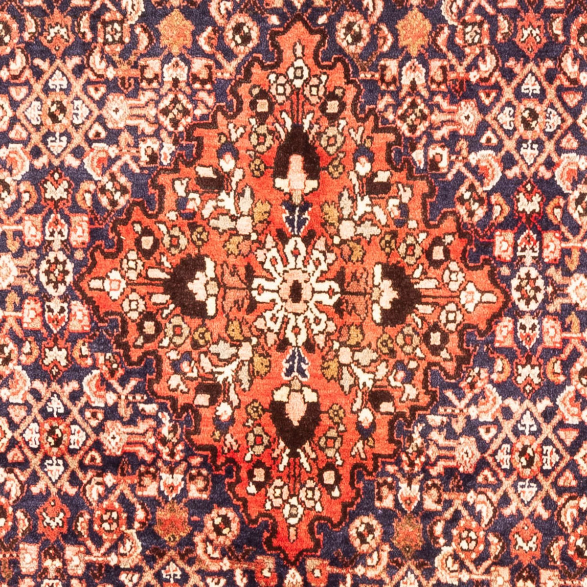 Alfombra persa - Nómada - 322 x 163 cm - azul oscuro