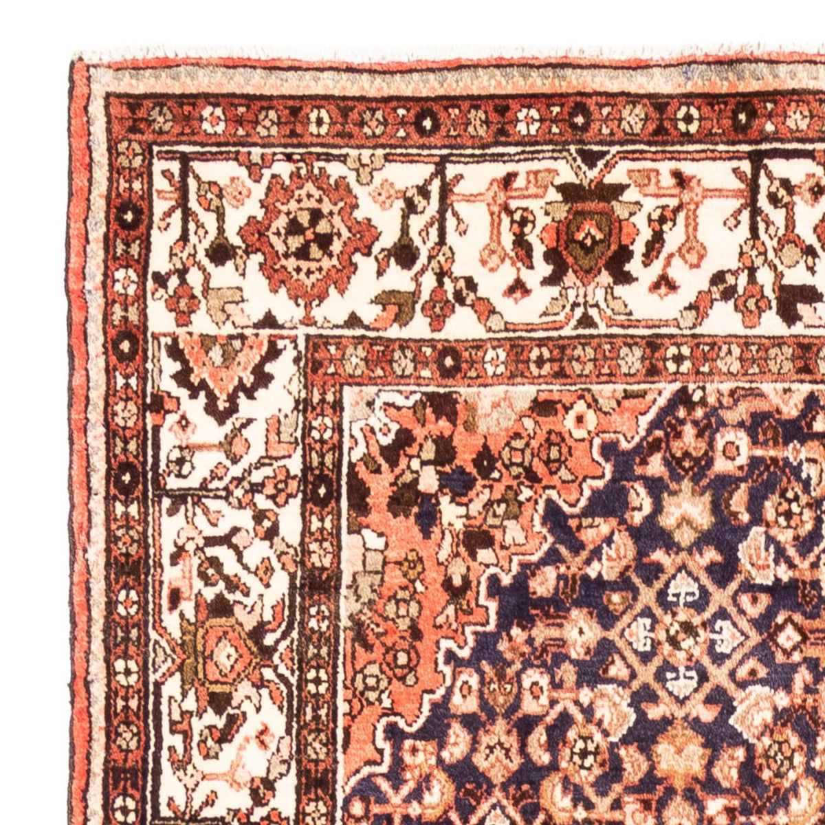 Alfombra persa - Nómada - 322 x 163 cm - azul oscuro