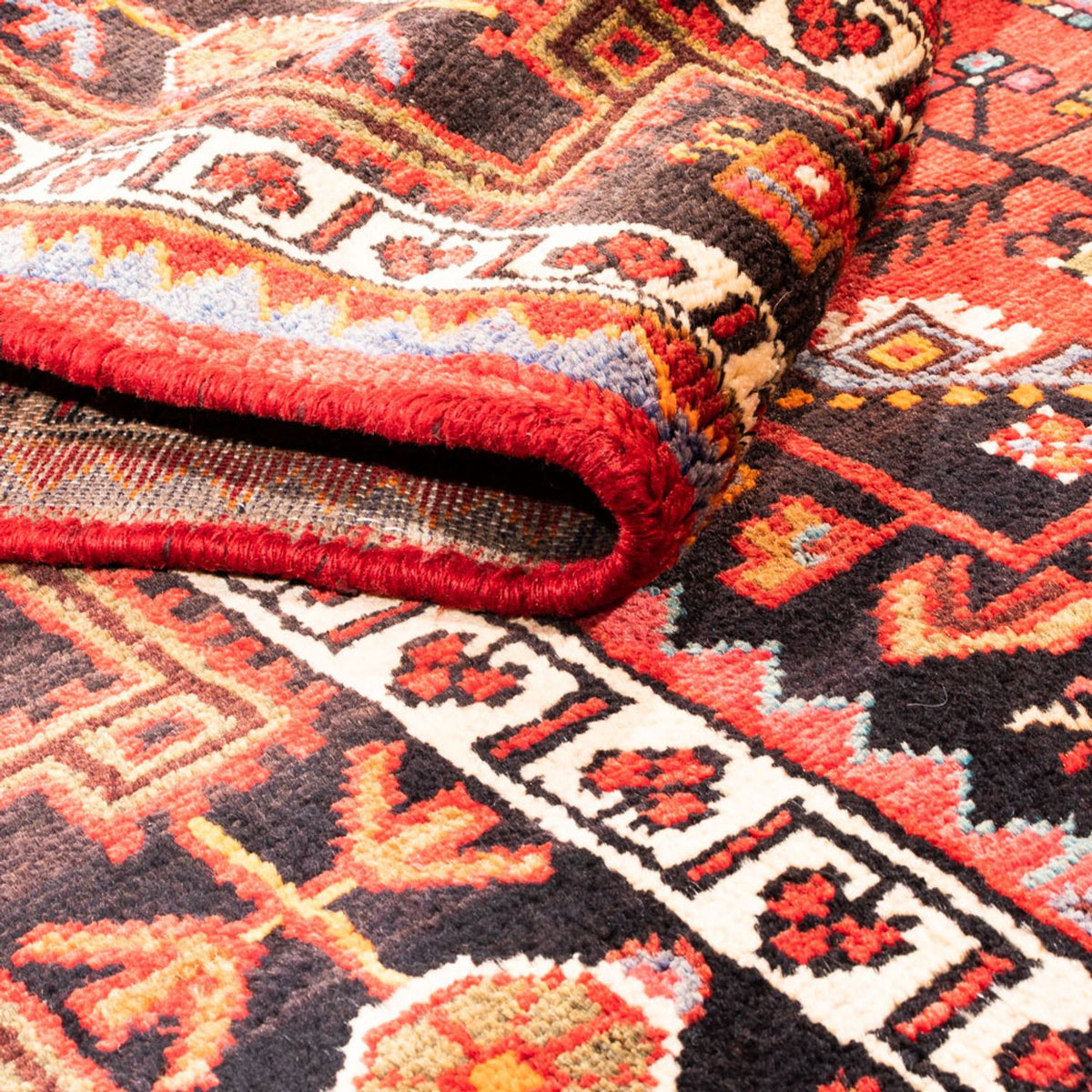 Alfombra persa - Nómada - 273 x 154 cm - azul oscuro