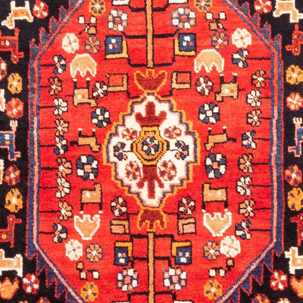 Alfombra persa - Nómada - 285 x 155 cm - azul oscuro