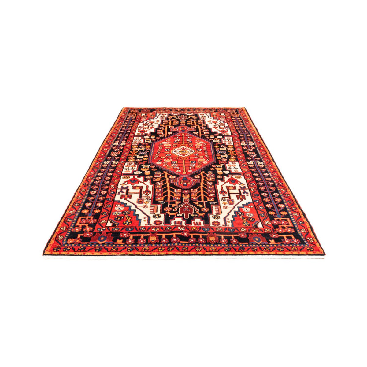 Alfombra persa - Nómada - 285 x 155 cm - azul oscuro