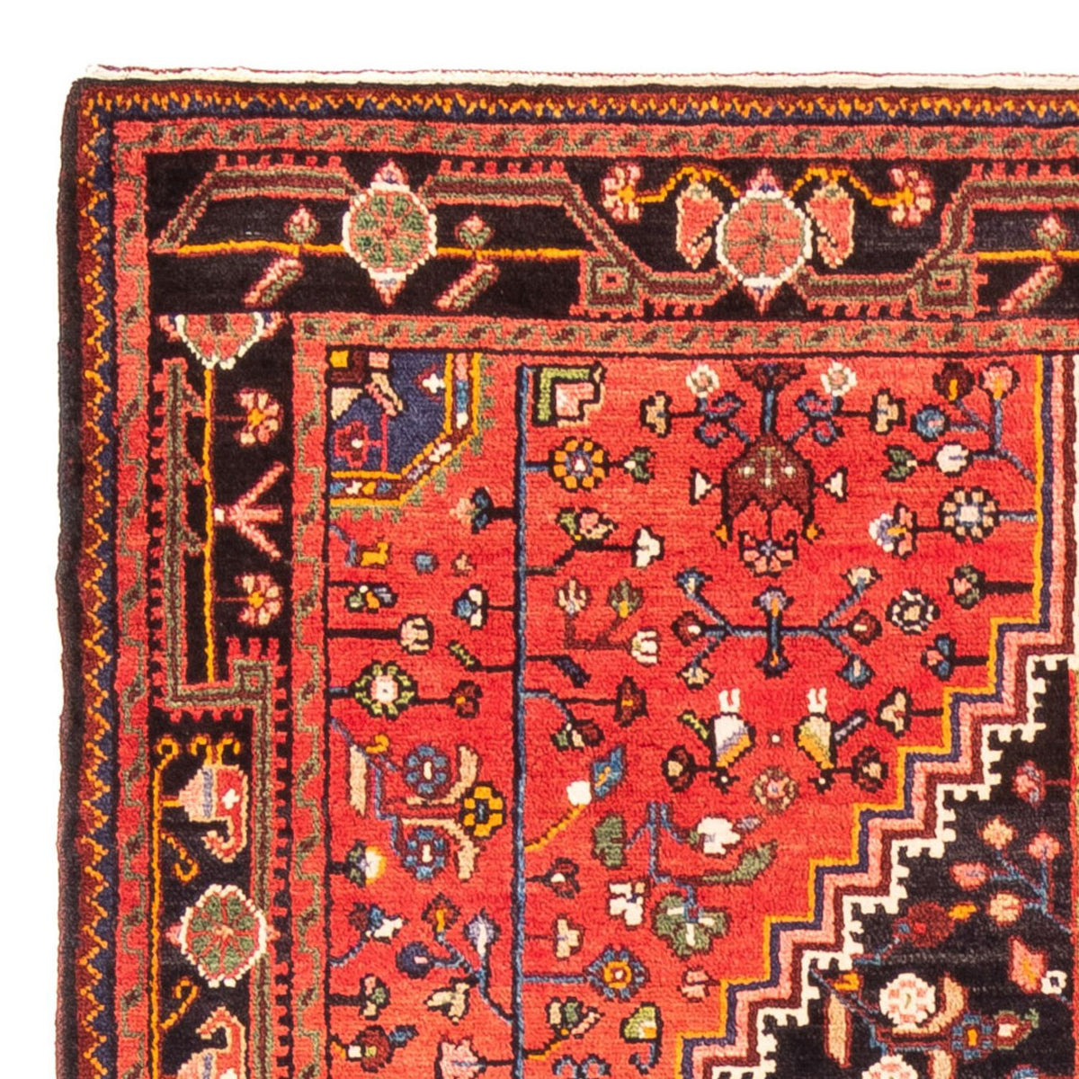 Alfombra persa - Nómada - 295 x 150 cm - azul oscuro