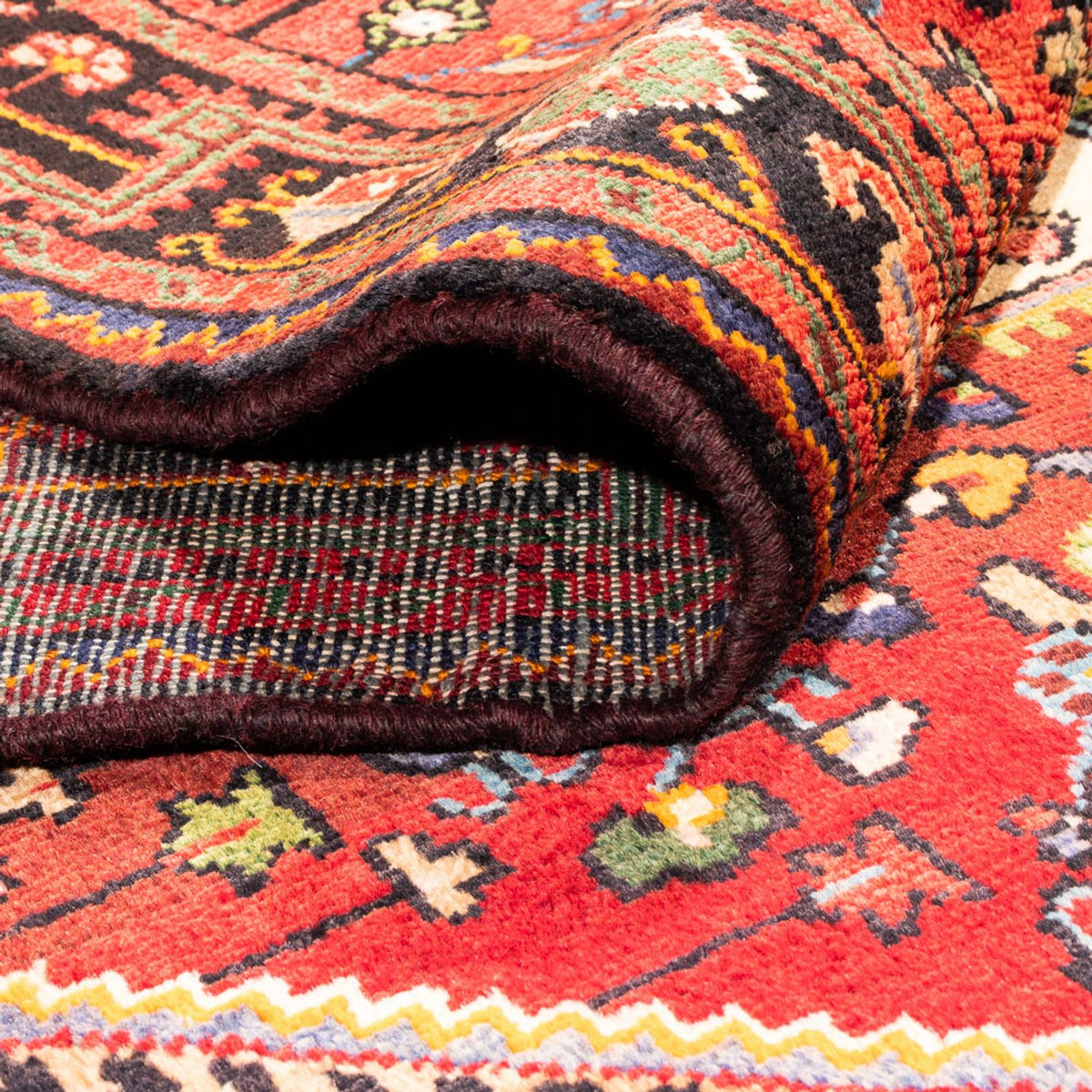 Alfombra persa - Nómada - 295 x 150 cm - azul oscuro