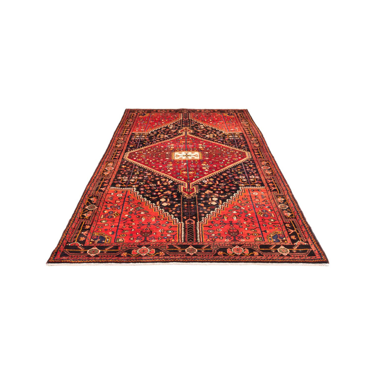 Alfombra persa - Nómada - 295 x 150 cm - azul oscuro