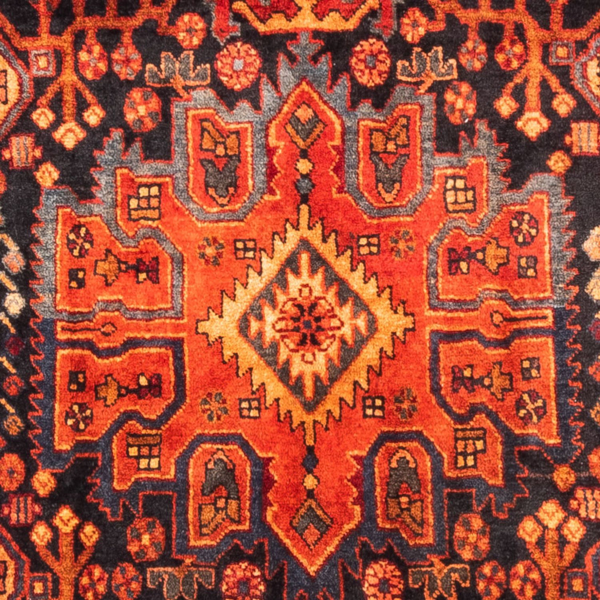 Alfombra persa - Nómada - 310 x 160 cm - azul oscuro