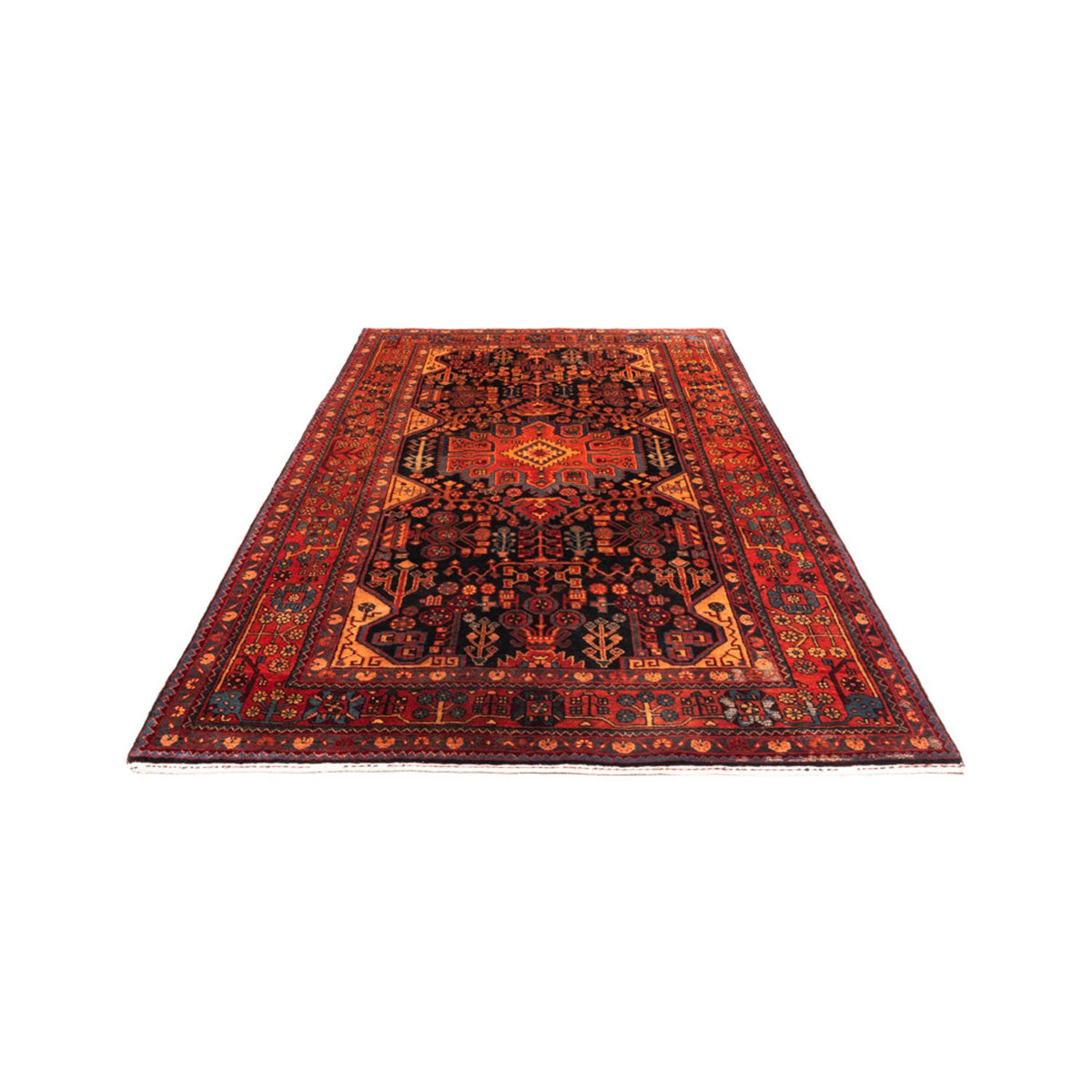Alfombra persa - Nómada - 310 x 160 cm - azul oscuro