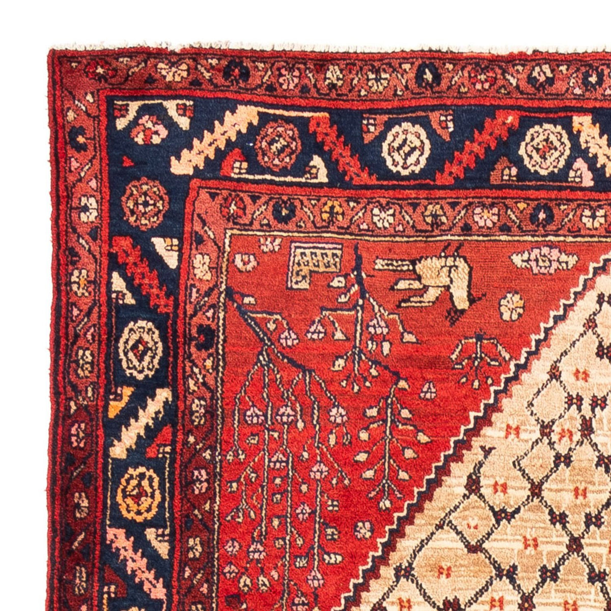 Alfombra persa - Nómada - 273 x 153 cm - crema