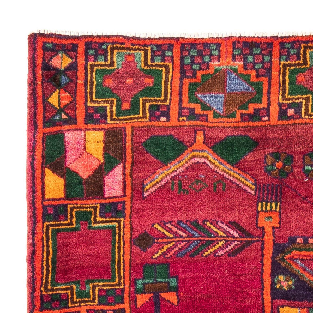 Alfombra persa - Nómada - 278 x 168 cm - rojo