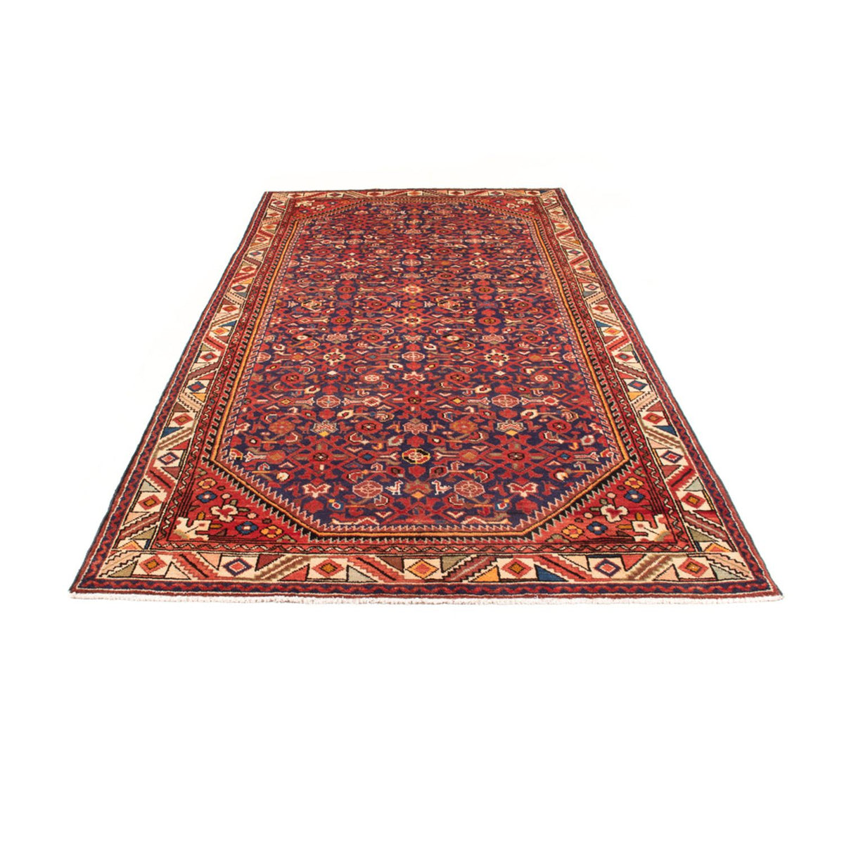Alfombra persa - Nómada - 306 x 153 cm - azul oscuro