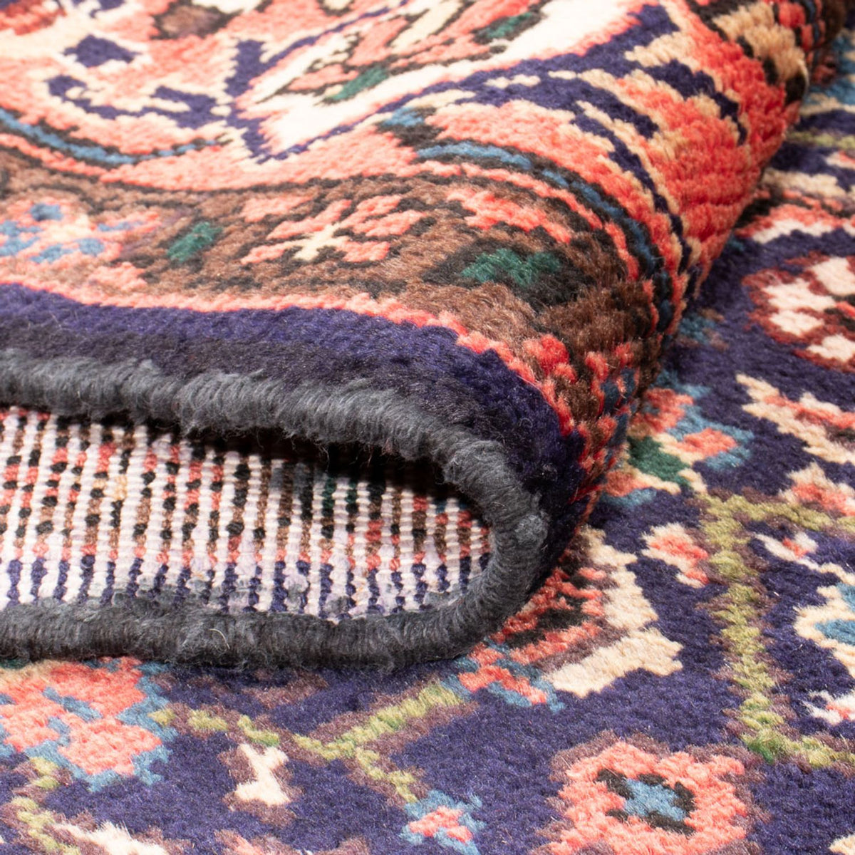 Alfombra de pasillo Alfombra persa - Nómada - 300 x 140 cm - azul oscuro