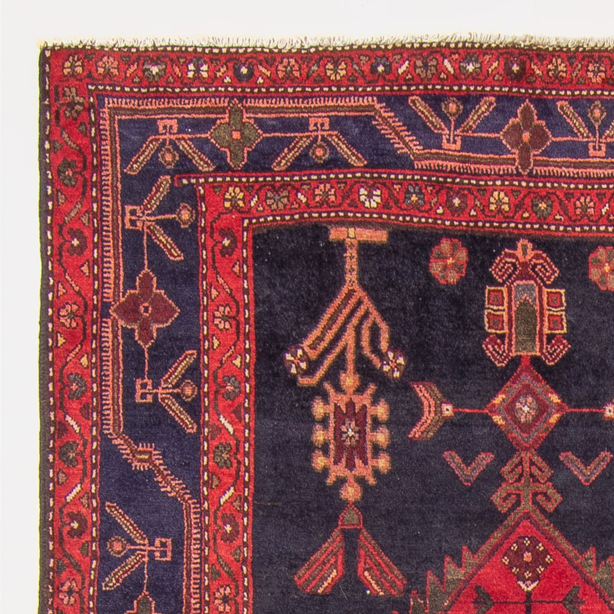 Alfombra de pasillo Alfombra persa - Nómada - 290 x 134 cm - azul oscuro