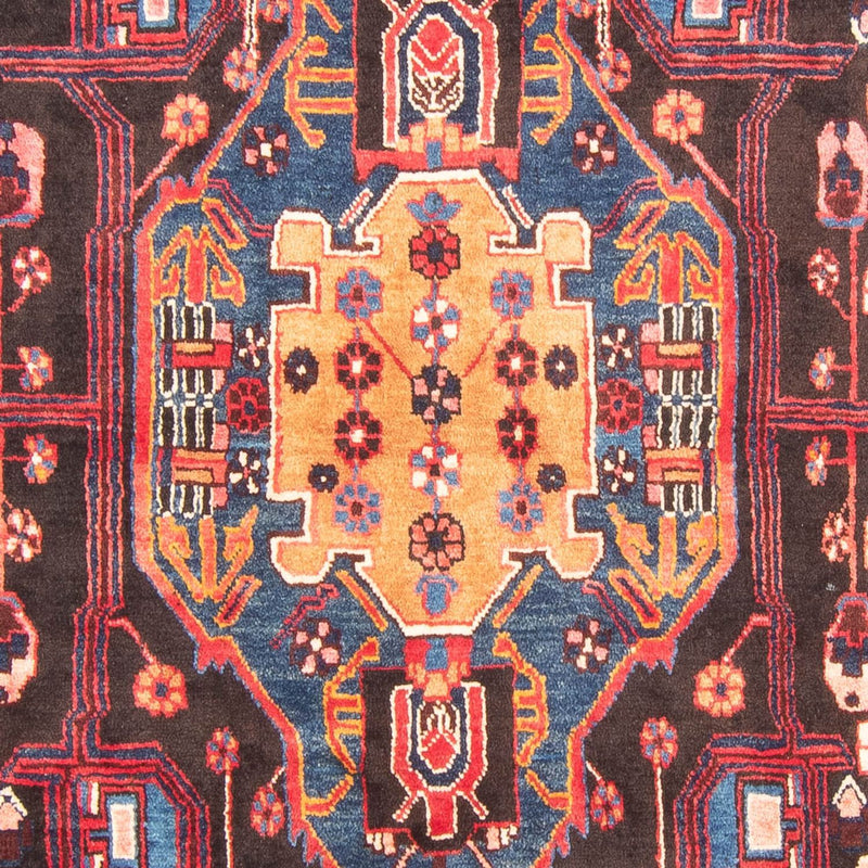 Alfombra de pasillo Alfombra persa - Nómada - 350 x 160 cm - azul oscuro