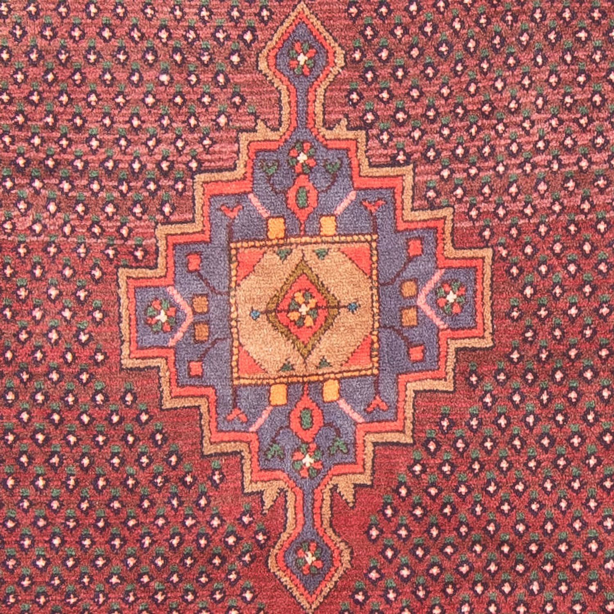 Alfombra de pasillo Alfombra persa - Bidjar - 275 x 140 cm - rojo