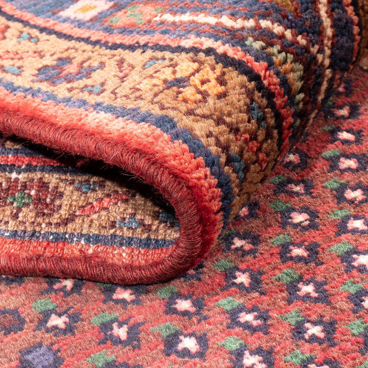 Alfombra de pasillo Alfombra persa - Bidjar - 275 x 140 cm - rojo