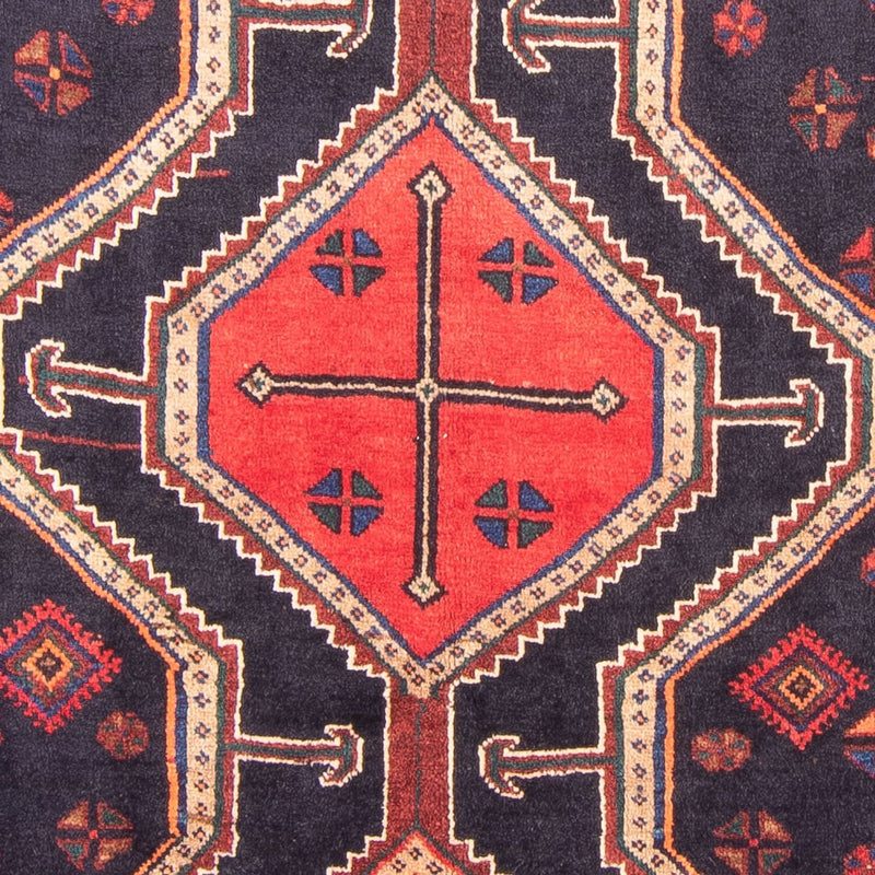 Alfombra de pasillo Alfombra persa - Nómada - 380 x 153 cm - azul oscuro