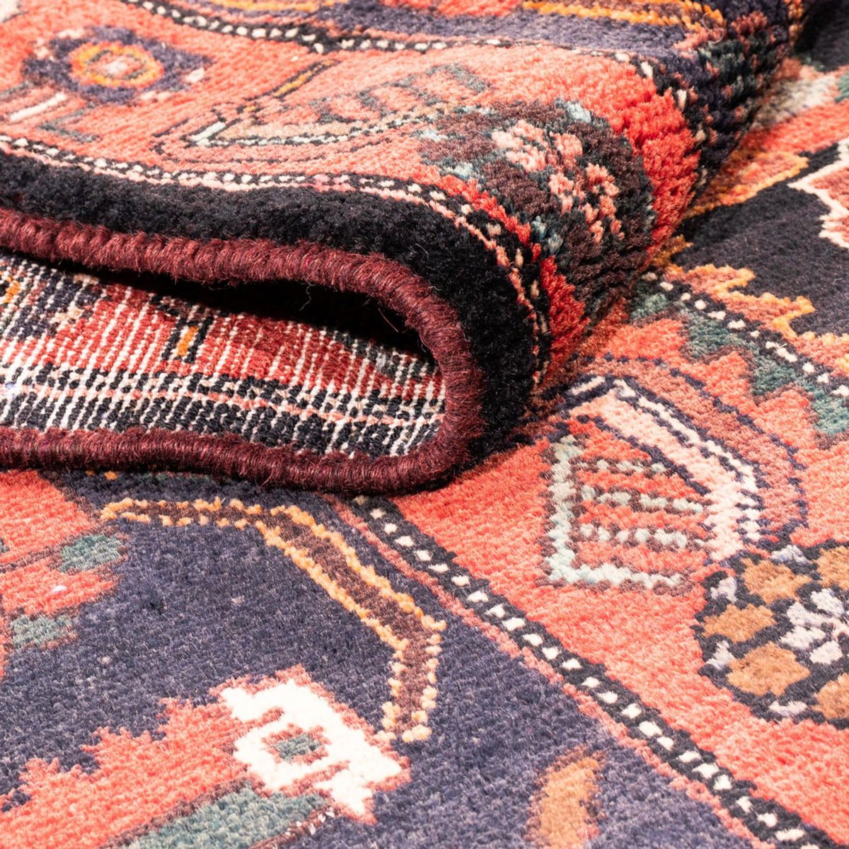 Alfombra persa - Nómada - 300 x 170 cm - azul oscuro