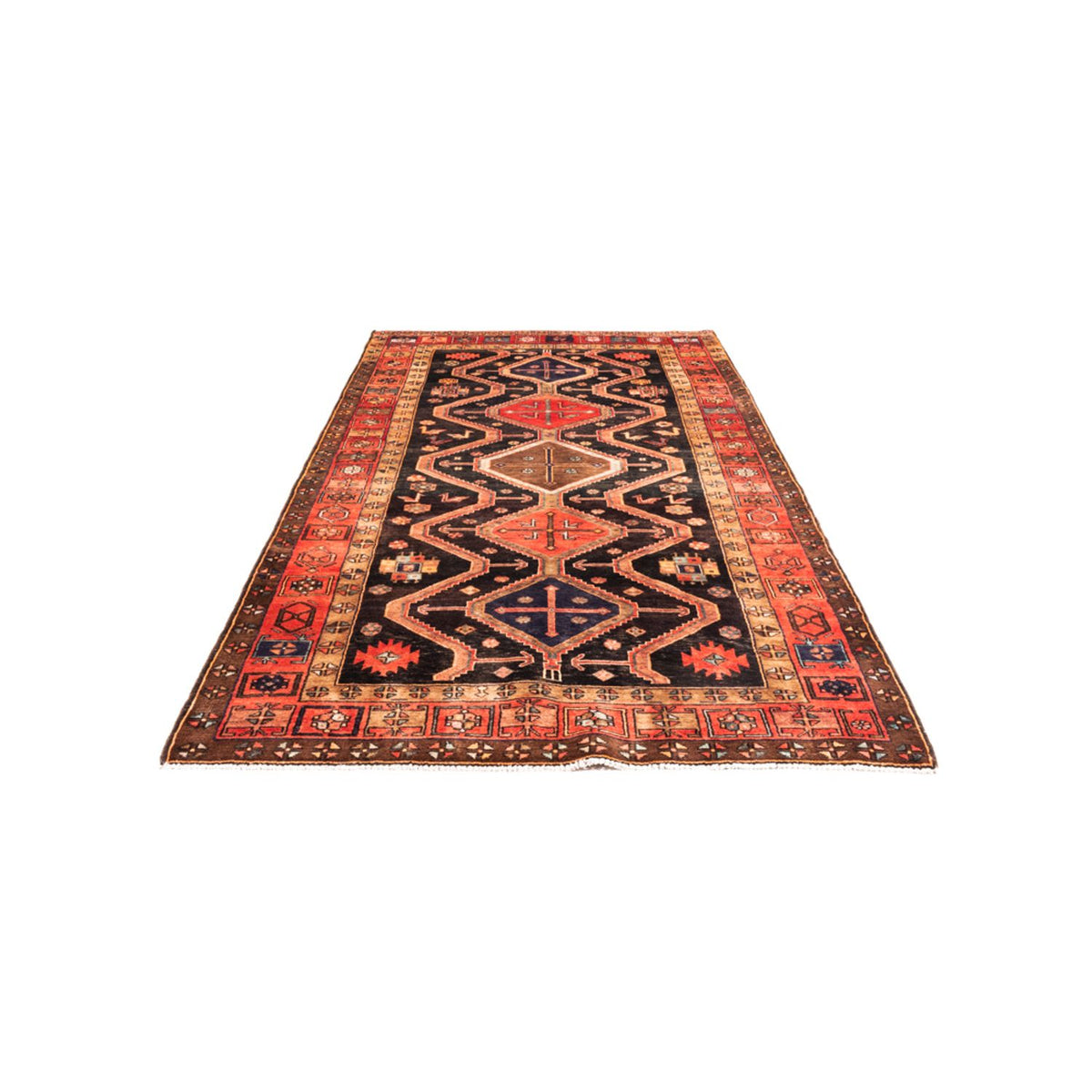 Alfombra persa - Nómada - 296 x 153 cm - azul oscuro