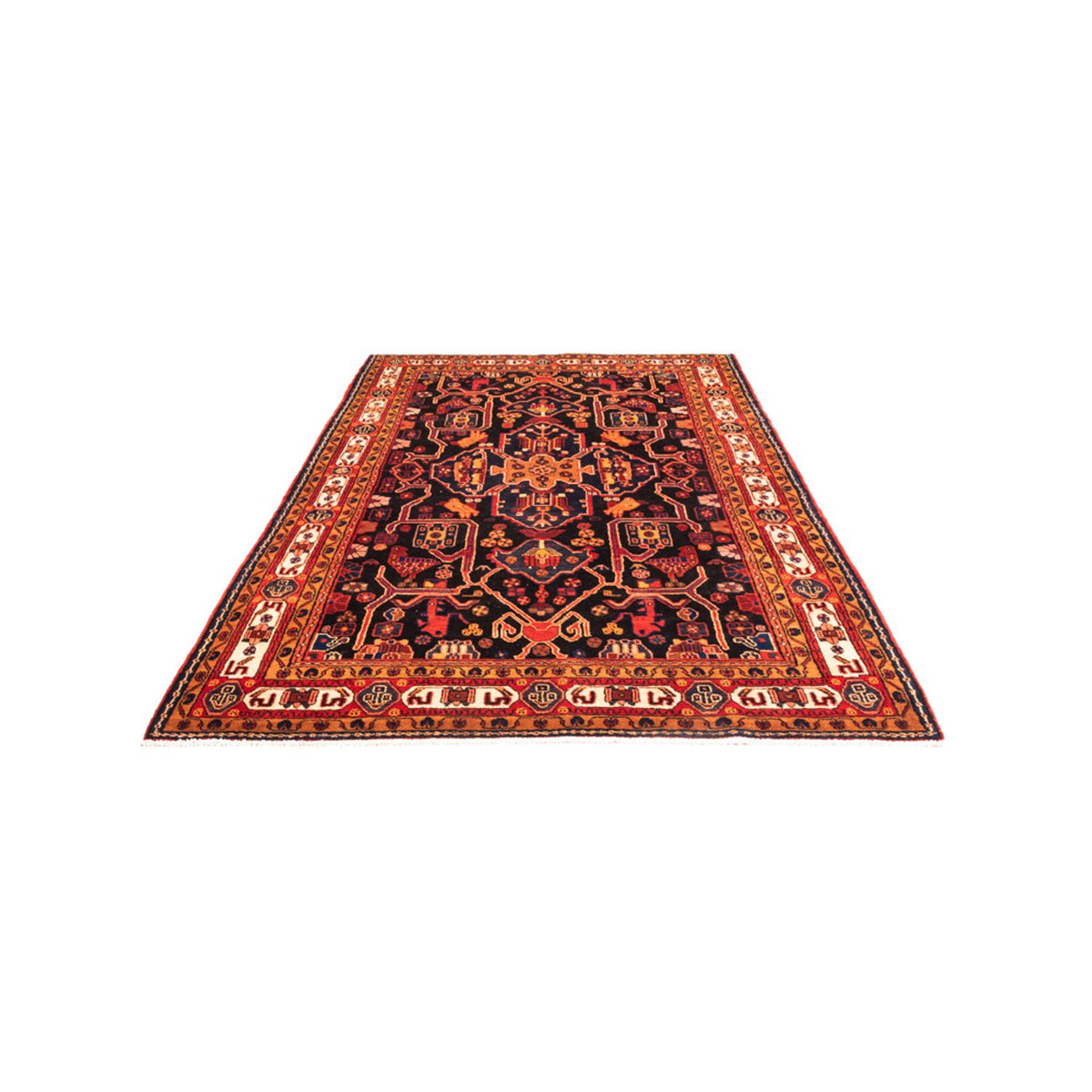 Alfombra persa - Nómada - 280 x 172 cm - azul oscuro