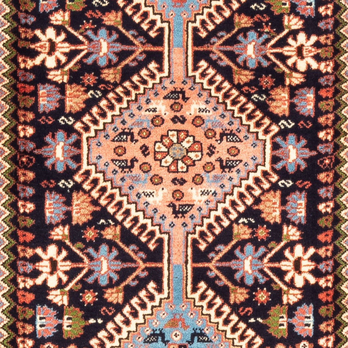 Alfombra de pasillo Alfombra persa - Nómada - 200 x 80 cm - beige oscuro