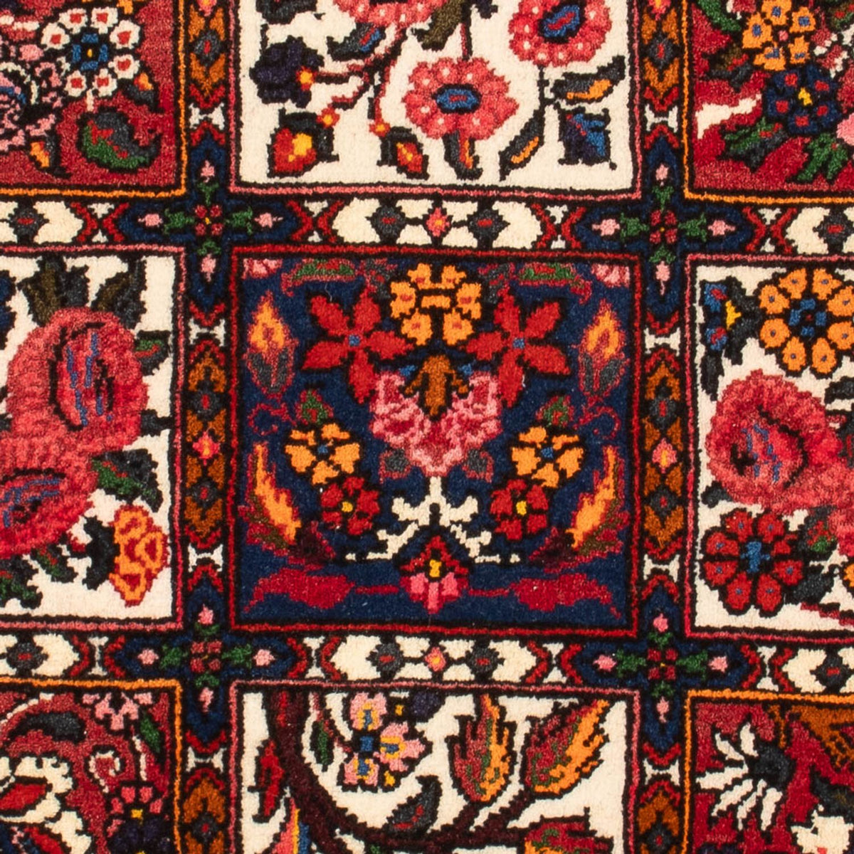 Alfombra persa - Nómada - 91 x 65 cm - multicolor