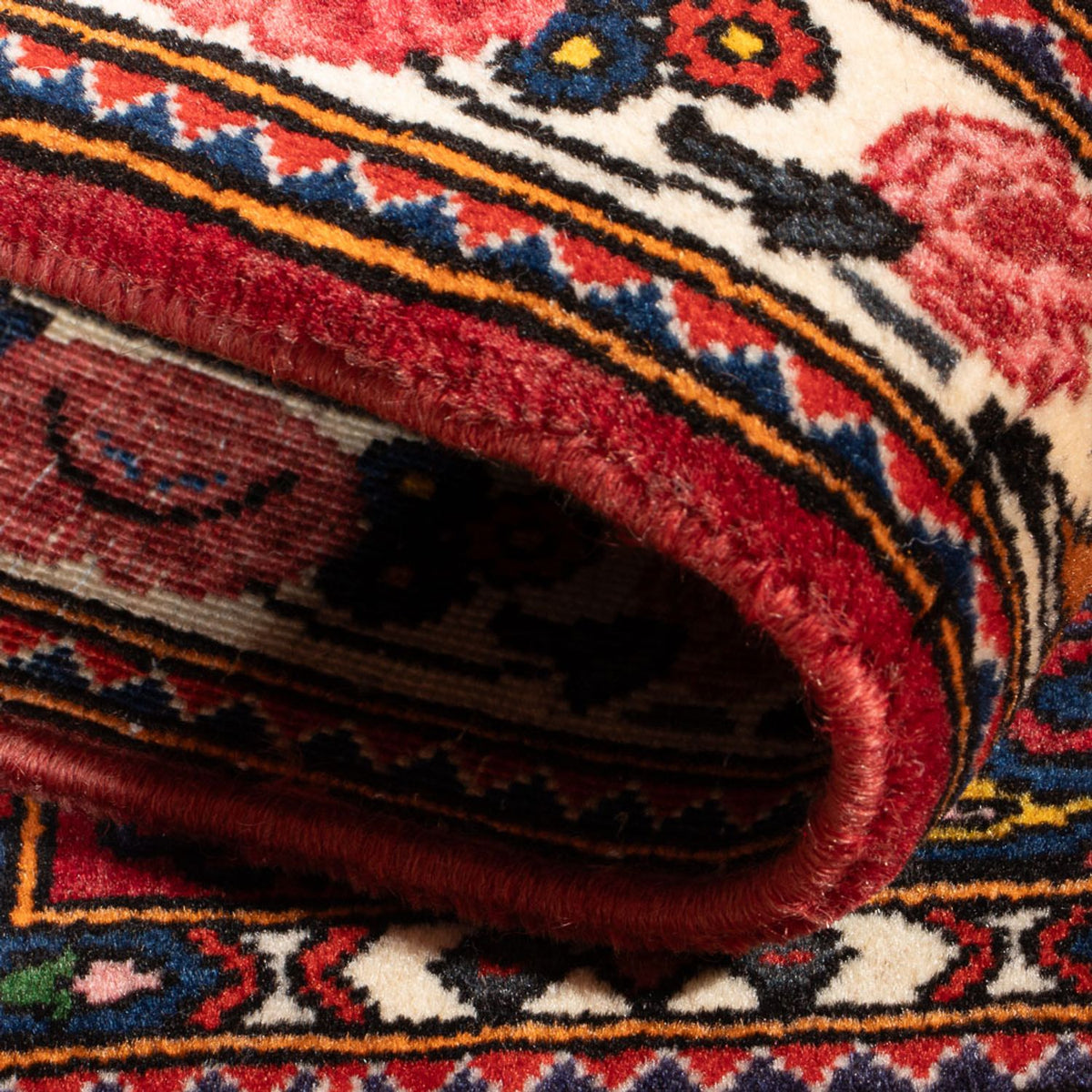 Alfombra persa - Nómada - 91 x 65 cm - multicolor