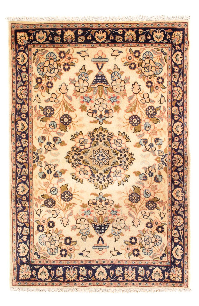 Alfombra persa - Bidjar - 90 x 60 cm - crema